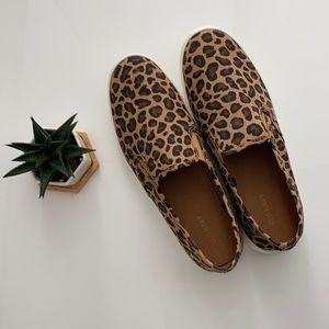 Slip on cheetah print shoes
